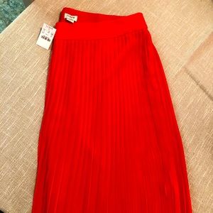 JCrew midi pleated skirt